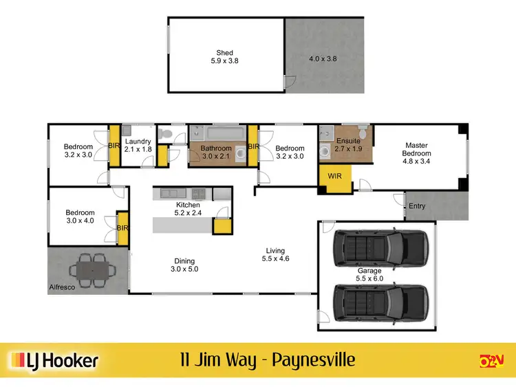Floorplan of Homely house listing, 11 Jim Way, Paynesville VIC 3880