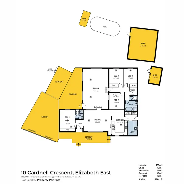Floorplan of Homely house listing, 10 Cardnell Crescent, Elizabeth East SA 5112