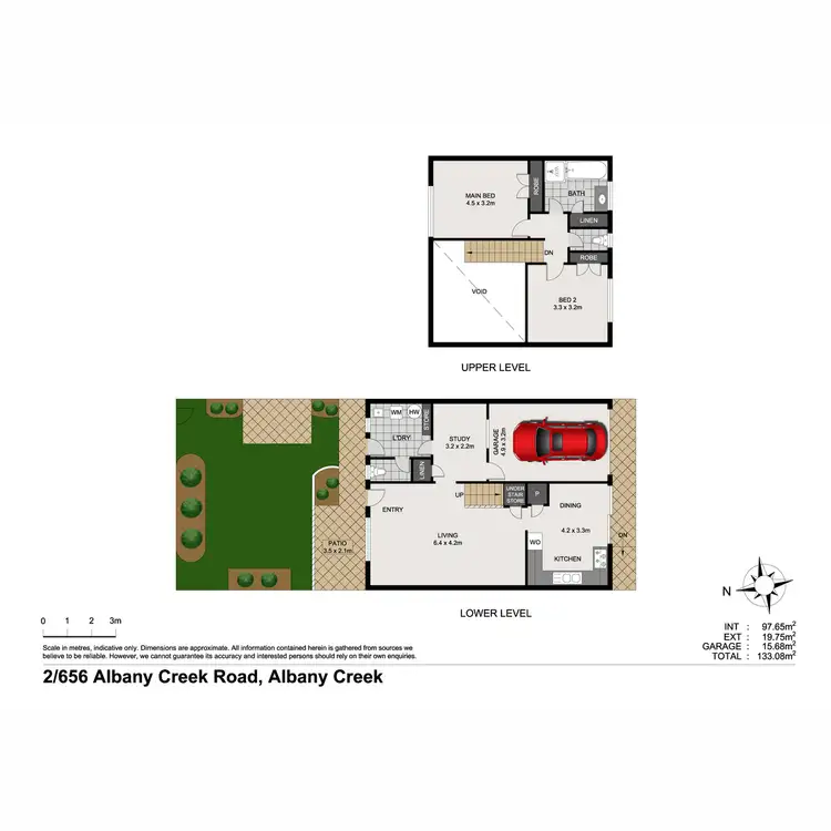 Floorplan of Homely townhouse listing, 2/656 Albany Creek Road, Albany Creek QLD 4035