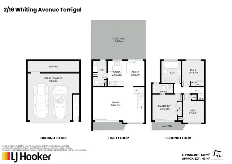 Floorplan of Homely townhouse listing, 2/16 Whiting Avenue, Terrigal NSW 2260