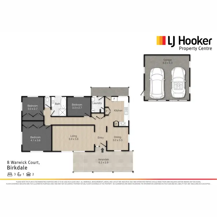 Floorplan of Homely house listing, 8 Warwick Court, Birkdale QLD 4159