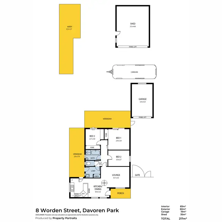 Floorplan of Homely house listing, 8 Worden Street, Davoren Park SA 5113