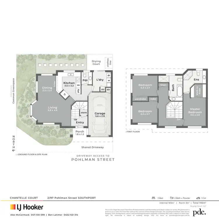 Floorplan of Homely townhouse listing, 2/97 Pohlman Street, Southport QLD 4215
