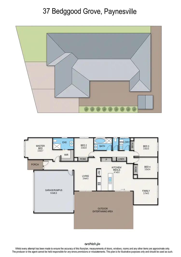 Floorplan of Homely house listing, 37 Bedggood Grove, Paynesville VIC 3880
