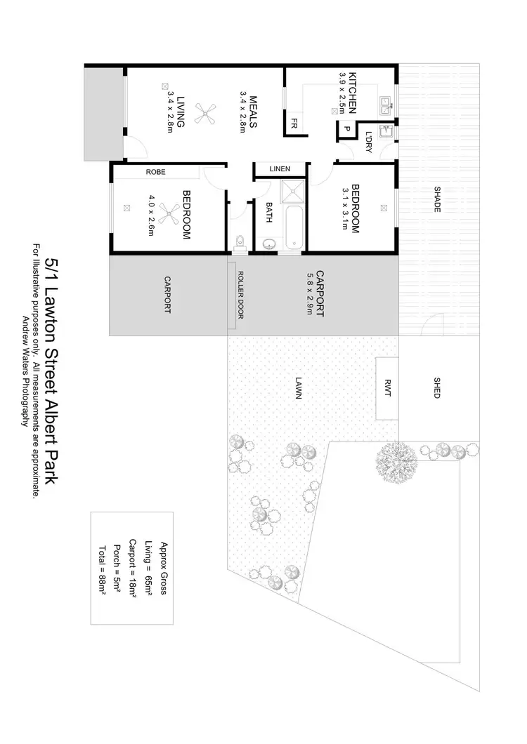Floorplan of Homely unit listing, 5/1 Lawton Street, Albert Park SA 5014