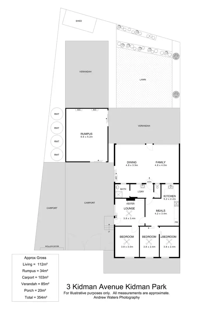 Floorplan of Homely house listing, 3 Kidman Avenue, Kidman Park SA 5025