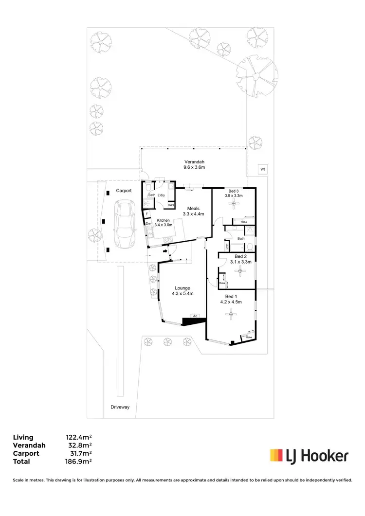 Floorplan of Homely house listing, 3 Hazel Grove, Semaphore Park SA 5019