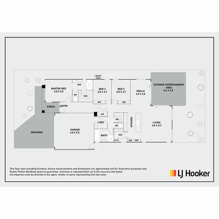 Floorplan of Homely house listing, 6 Bedarra Link, Point Cook VIC 3030