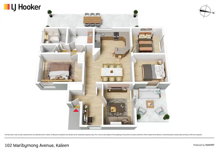 Floorplan of Homely house listing, 102 Maribyrnong Avenue, Kaleen ACT 2617