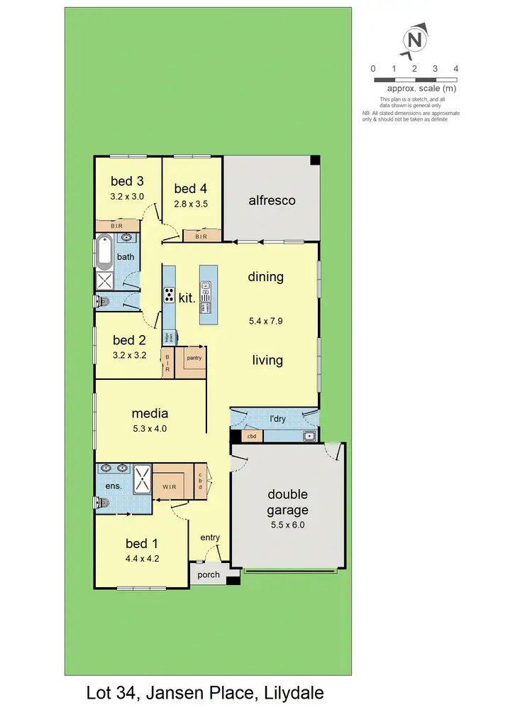 Floorplan of Homely house listing, Lot 34 Janson Place, Lilydale VIC 3140