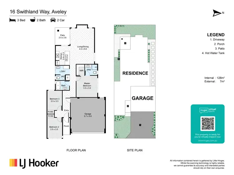 Floorplan of Homely house listing, 16 Swithland Way, Aveley WA 6069