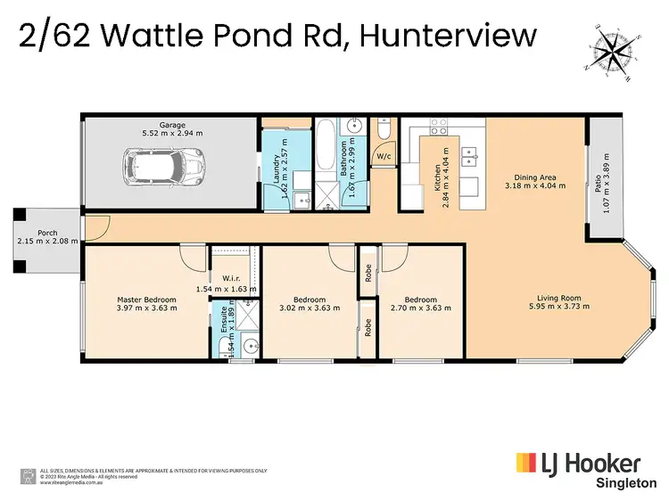 Floorplan of Homely unit listing, 2/62 Wattle Ponds Road, Singleton NSW 2330