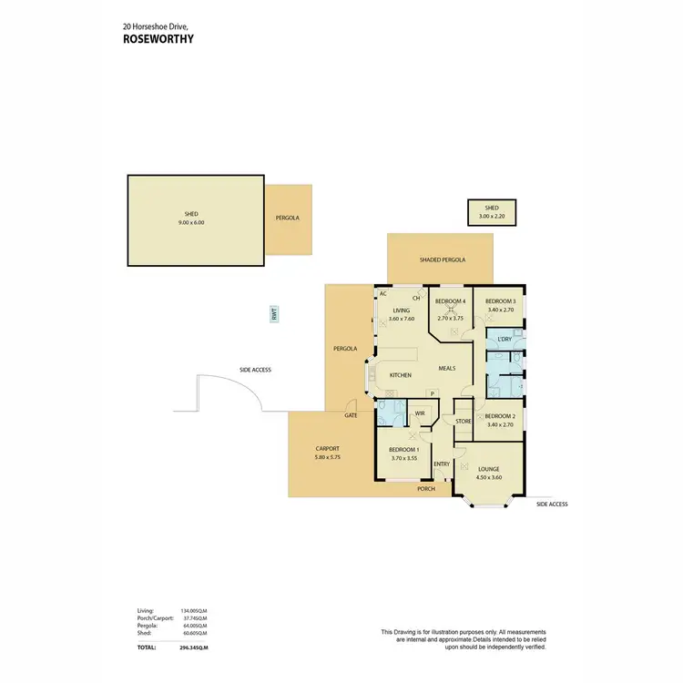 Floorplan of Homely house listing, 20 Horseshoe Drive, Roseworthy SA 5371