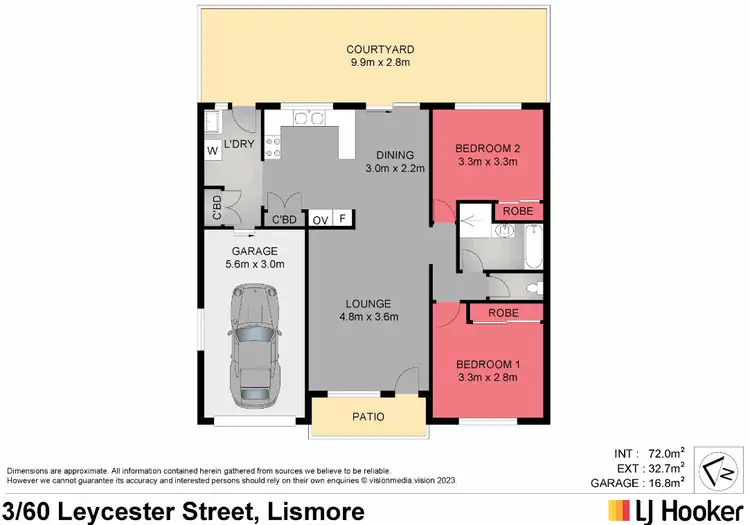 Floorplan of Homely house listing, Unit 3/60 Leycester Street, Lismore NSW 2480