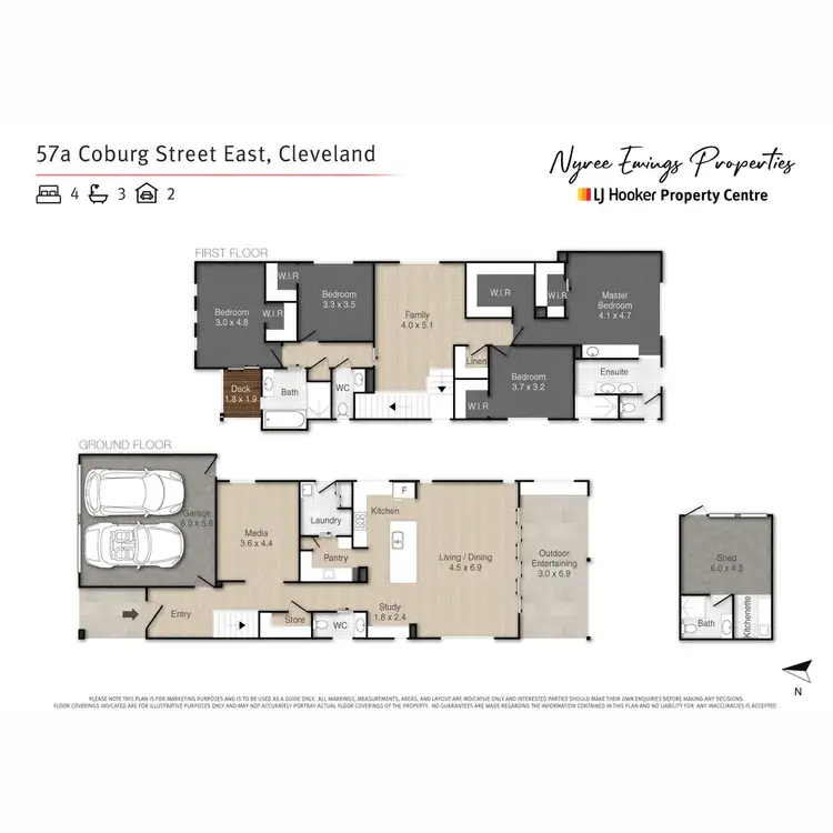 Floorplan of Homely house listing, 57a Coburg Street East, Cleveland QLD 4163