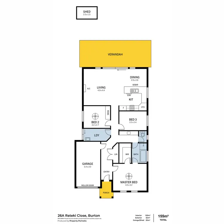 Floorplan of Homely house listing, 26A Rateki Close, Burton SA 5110