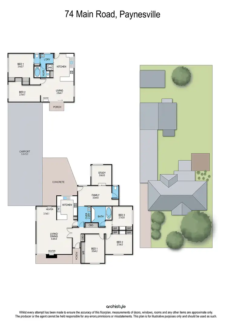 Floorplan of Homely house listing, 74 Main Road, Paynesville VIC 3880