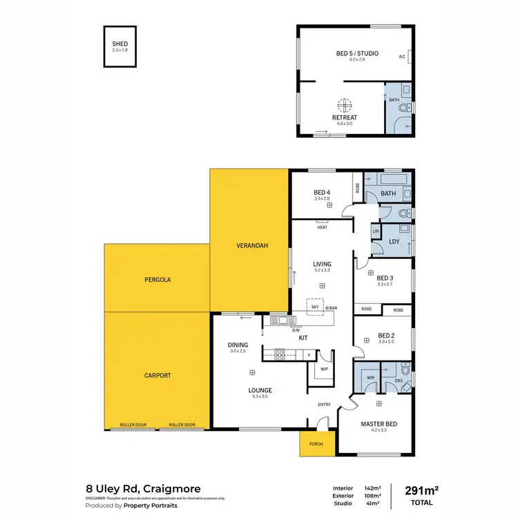 Floorplan of Homely house listing, 8 Uley Road, Craigmore SA 5114