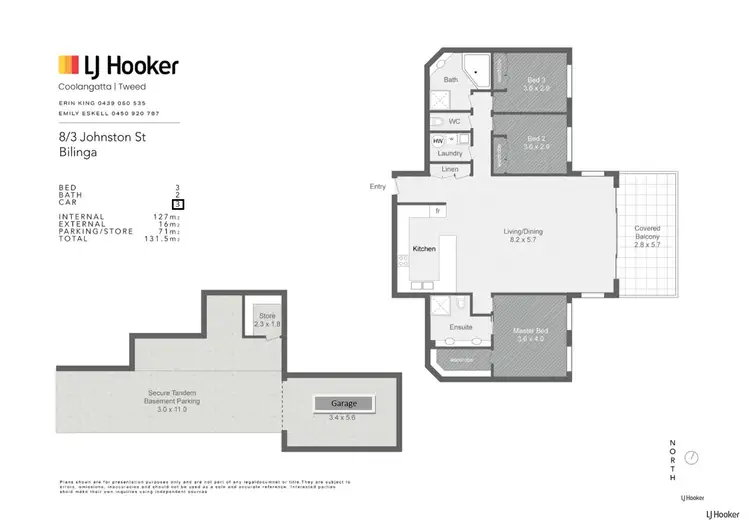 Floorplan of Homely unit listing, 8/3 Johnston Street, Bilinga QLD 4225