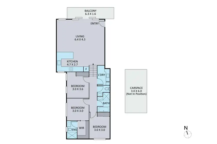 Floorplan of Homely unit listing, 102/1168 Burwood Hwy, Upper Ferntree Gully VIC 3156