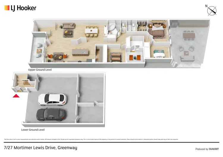 Floorplan of Homely townhouse listing, 27 Mortimer Lewis Drive, Greenway ACT 2900