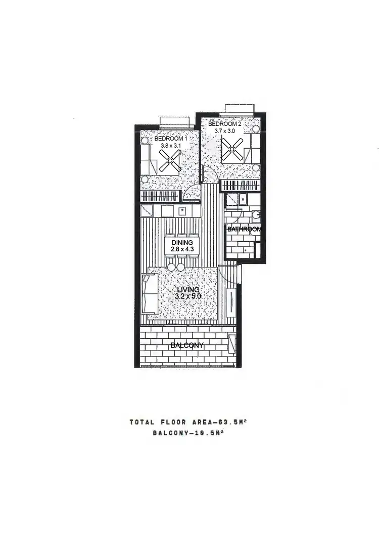 Floorplan of Homely unit listing, 103/4-20 Jubilee Street, Port Adelaide SA 5015