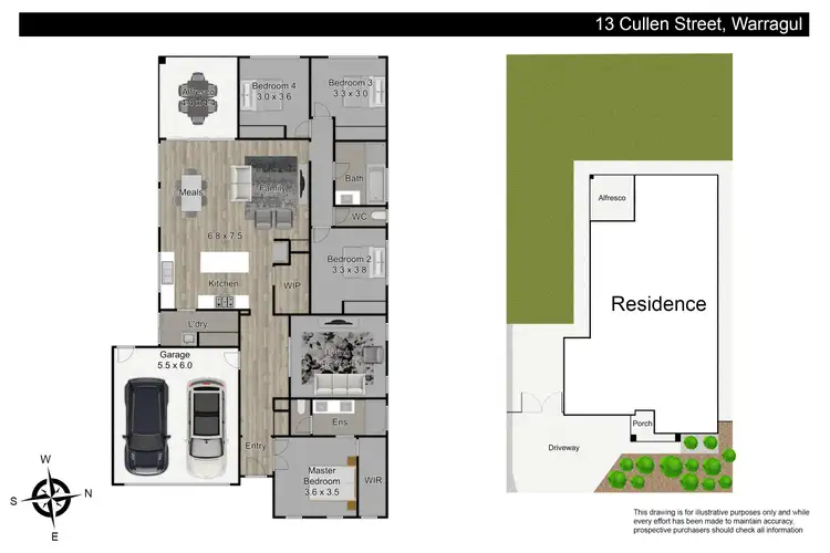 Floorplan of Homely house listing, 13 Cullen Street, Warragul VIC 3820