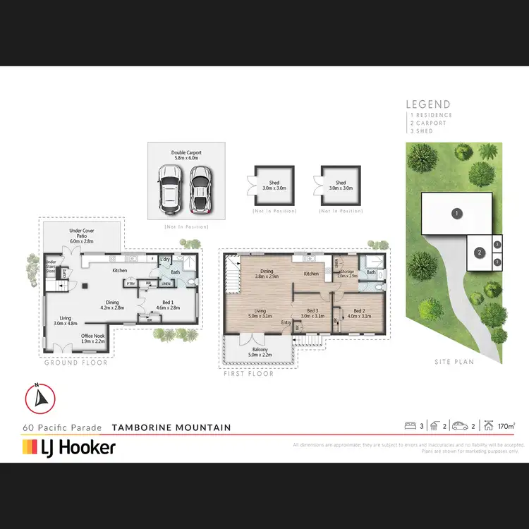 Floorplan of Homely house listing, 60 Pacific Parade, Tamborine Mountain QLD 4272
