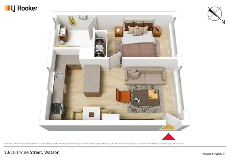 Floorplan of Homely unit listing, 10/10 Irvine Street, Watson ACT 2602