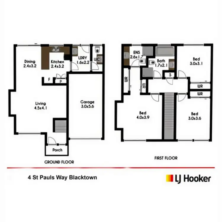 Floorplan of Homely townhouse listing, 4 St Pauls Way, Blacktown NSW 2148