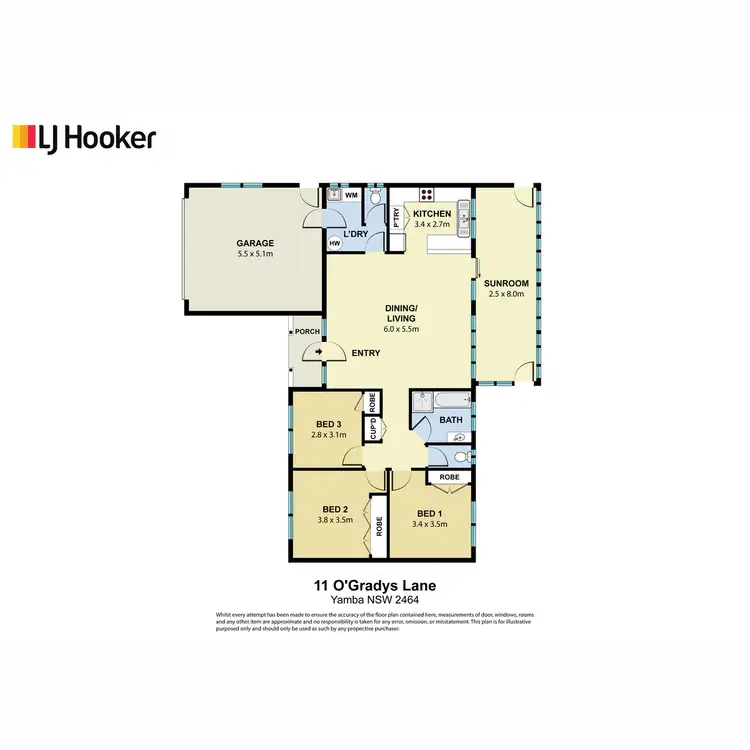Floorplan of Homely house listing, 11 O'Gradys Lane, Yamba NSW 2464