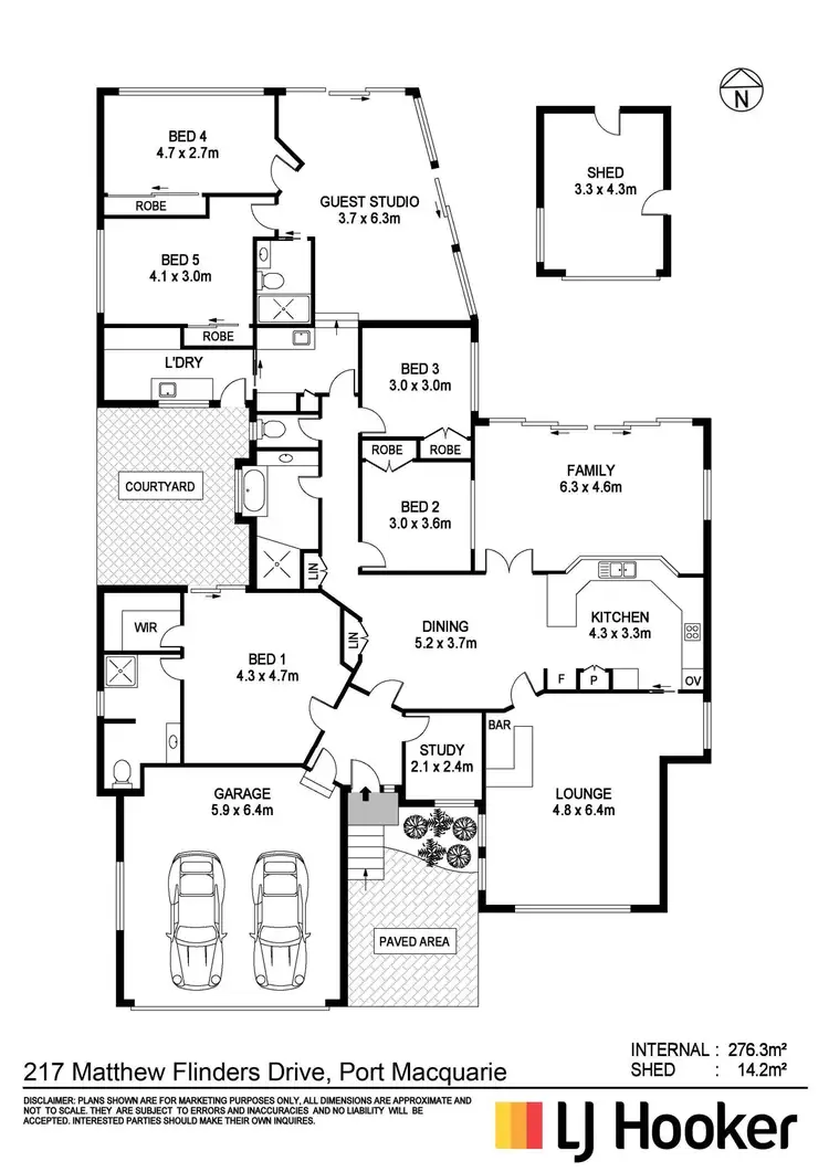 Floorplan of Homely house listing, 217 Matthew Flinders Drive, Port Macquarie NSW 2444
