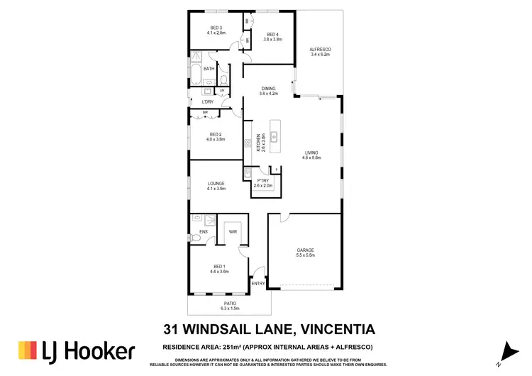 Floorplan of Homely house listing, 31 Windsail Lane, Vincentia NSW 2540