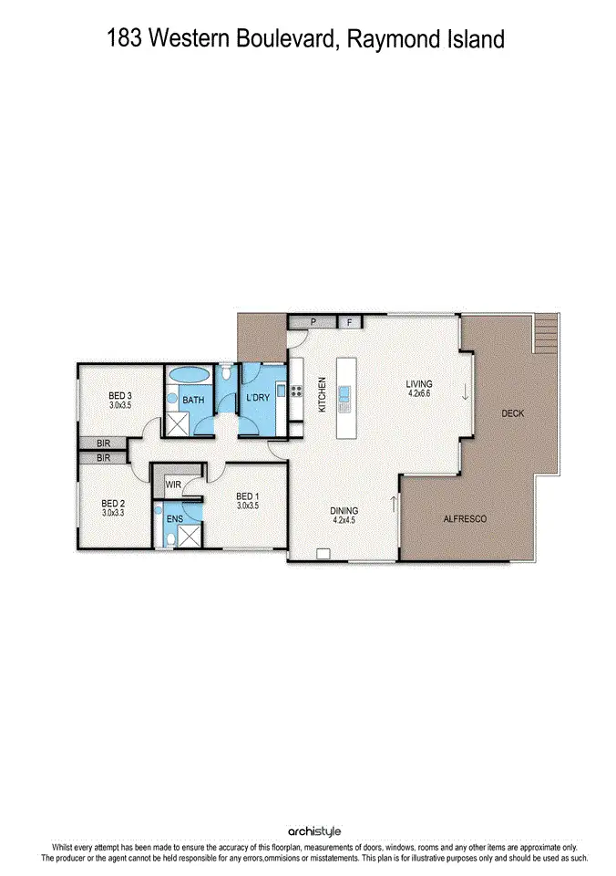 Floorplan of Homely house listing, 183 Western Boulevard, Raymond Island VIC 3880