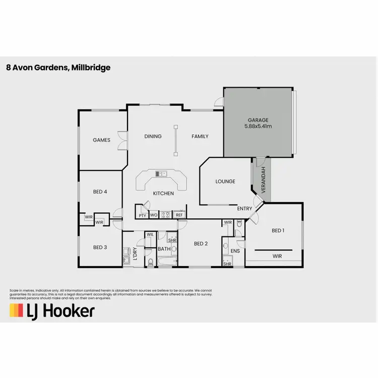 Floorplan of Homely house listing, 8 Avon Gardens, Millbridge WA 6232