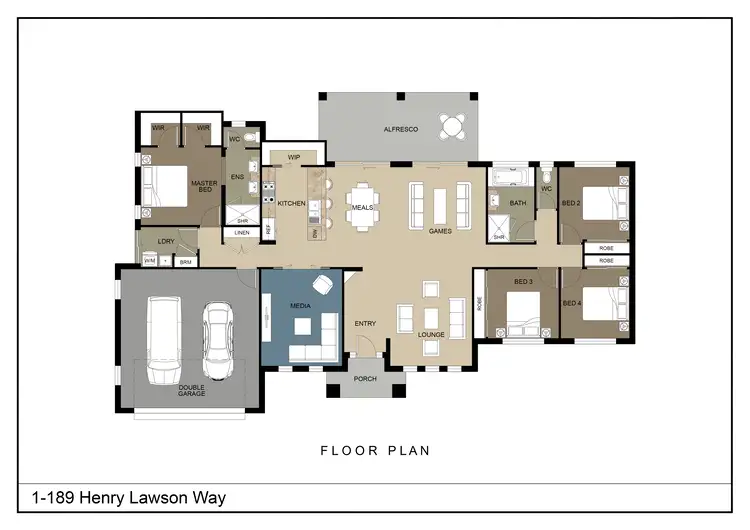 Floorplan of Homely house listing, 1-189 Henry Lawson Way, Young NSW 2594