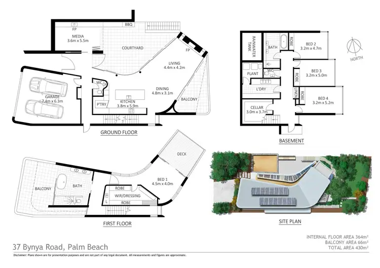 Floorplan of Homely house listing, 37 Bynya Road, Palm Beach NSW 2108