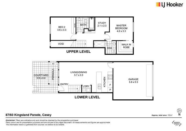 Floorplan of Homely townhouse listing, 87/60 Kingsland Parade, Casey ACT 2913