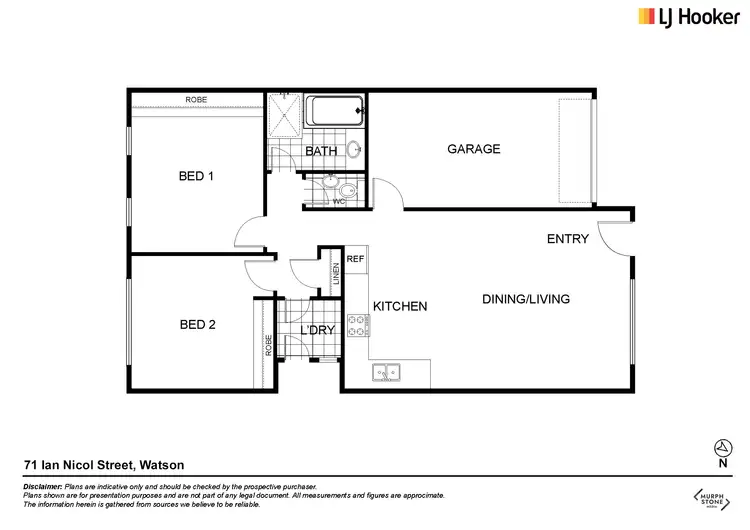 Floorplan of Homely house listing, 71 Ian Nicol Street, Watson ACT 2602