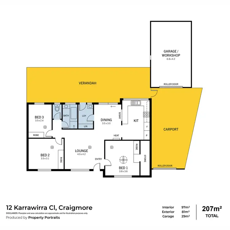 Floorplan of Homely house listing, 12 Karrawirra Close, Craigmore SA 5114