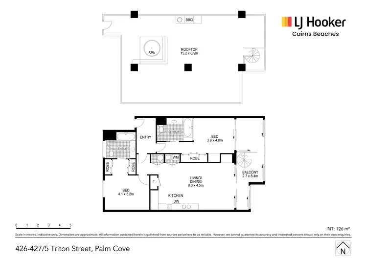 Floorplan of Homely apartment listing, 426-427/5 Triton Street, Palm Cove QLD 4879