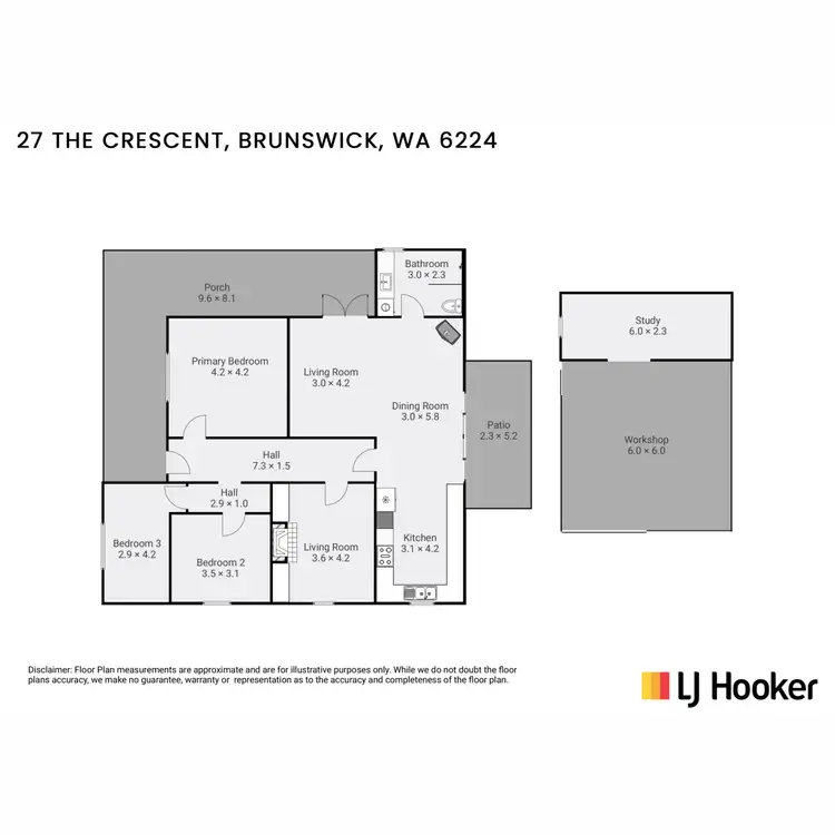 Floorplan of Homely house listing, 27 The Crescent, Brunswick WA 6224