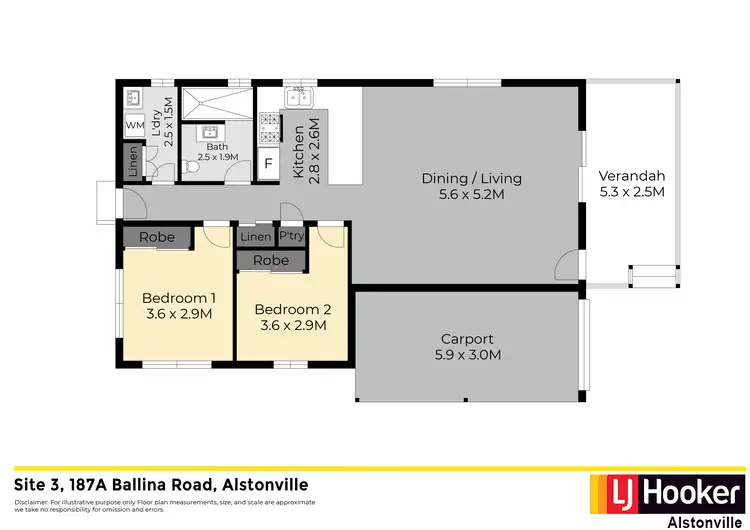 Floorplan of Homely villa listing, Site 3/187a Ballina Road, Alstonville NSW 2477
