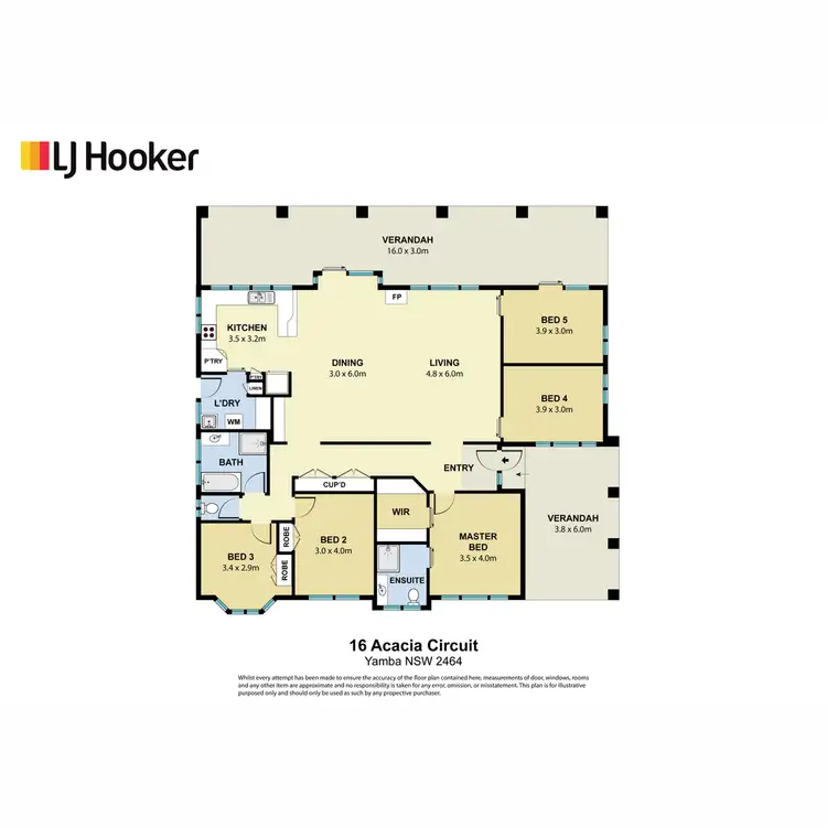 Floorplan of Homely house listing, 16 Acacia Circuit, Yamba NSW 2464