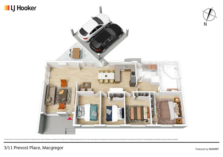 Floorplan of Homely house listing, 3/11 Prevost Place, Macgregor ACT 2615