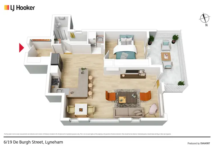 Floorplan of Homely apartment listing, 6/19 De Burgh Street, Lyneham ACT 2602