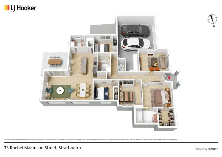 Floorplan of Homely house listing, 33 Rachel Makinson Street, Strathnairn ACT 2615