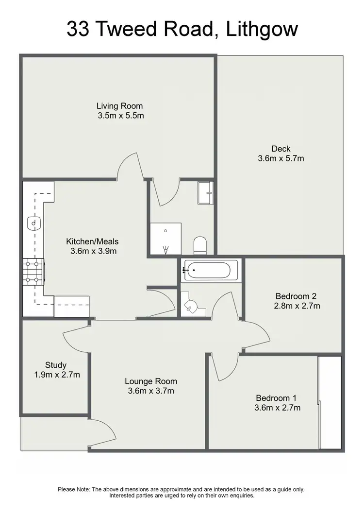 Floorplan of Homely house listing, 33 Tweed Road, Lithgow NSW 2790