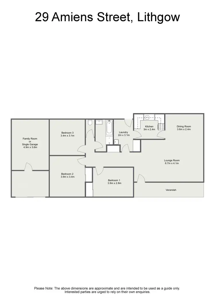 Floorplan of Homely house listing, 29 Amiens Street, Lithgow NSW 2790