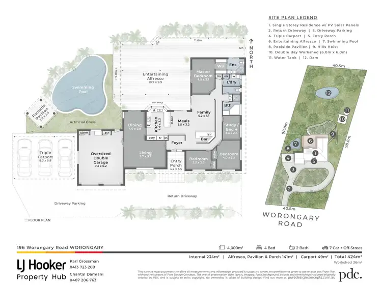 Floorplan of Homely house listing, 196 Worongary Road, Worongary QLD 4213